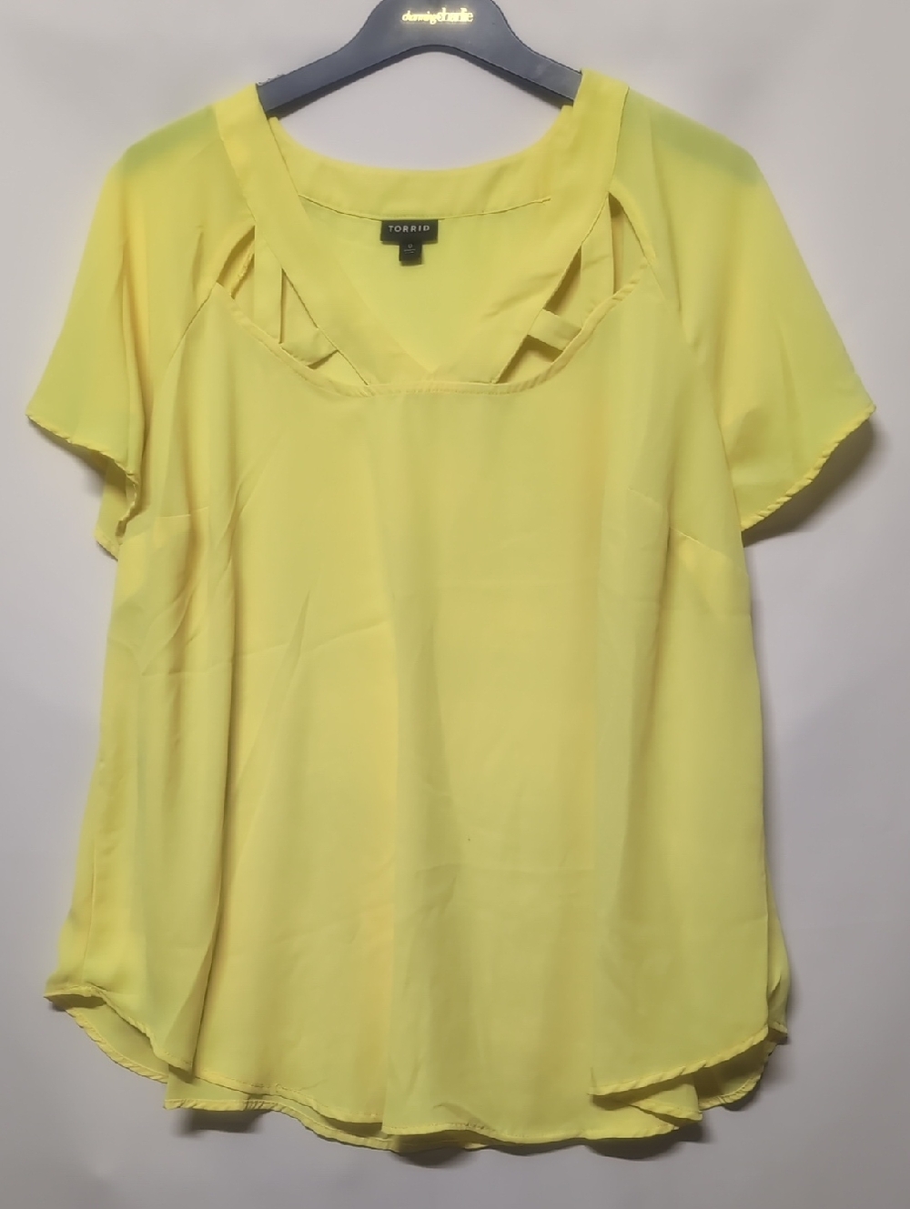 Torrid Cutout Short Sleeve Top